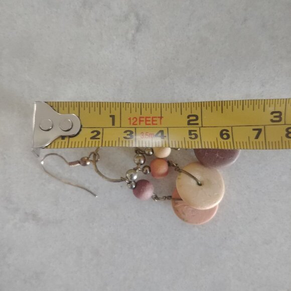 4/$20 Multi tone brown and bronze wood dangle earrings - Picture 7 of 8